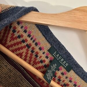 Lauren Ralph Lauren Fair Isle Knit Sweater – Size M